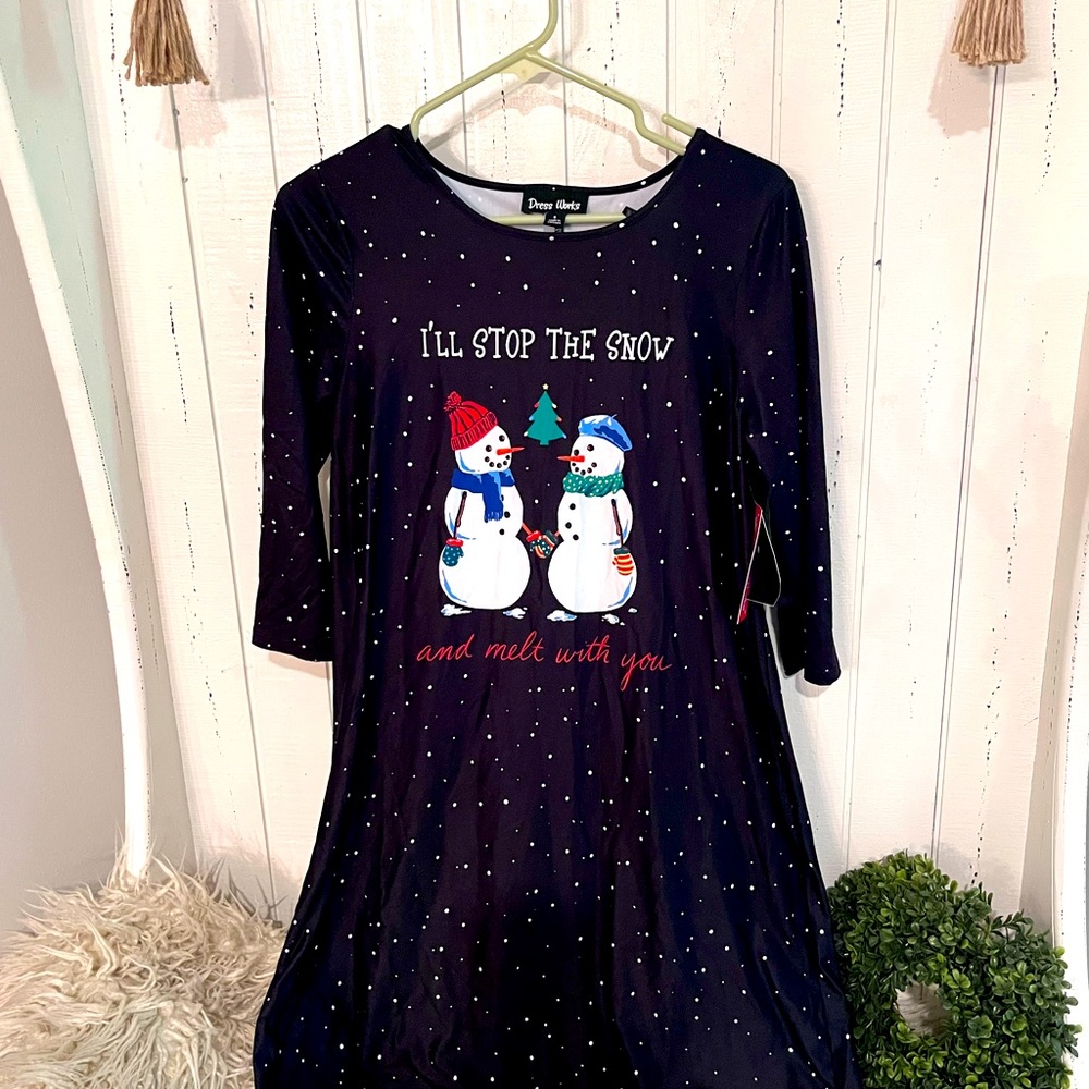 Snowman Christmas dress